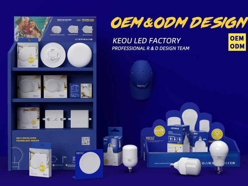 OEMODM解决方案（KEOU Lighting provides OEMODM customized panel lights, LED bulbs and luminaires. We also offer customized lamp